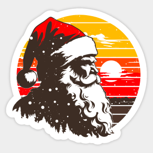 Retro Santa Claus Design - Classic Christmas Sweatshirt Sticker